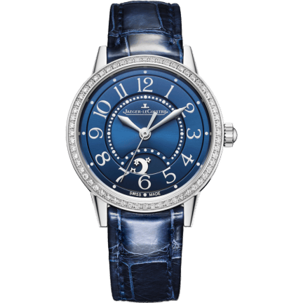 Jaeger-LeCoultre Rendez-Vous Night & Day Small Stainless Steel / Diamond / Blue / Alligator 3468480