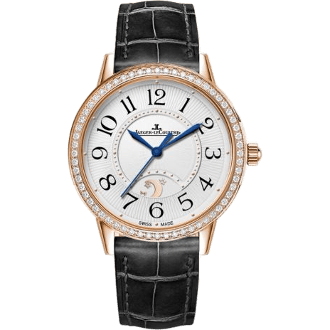 Jaeger-LeCoultre Rendez-Vous Night & Day Large Pink Gold / Diamond / Silver / Alligator 3612421