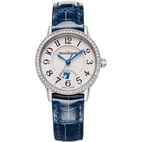 Jaeger-LeCoultre Rendez-Vous Night & Day Small Stainless Steel - Diamond / Silver / Alligator Q3468430