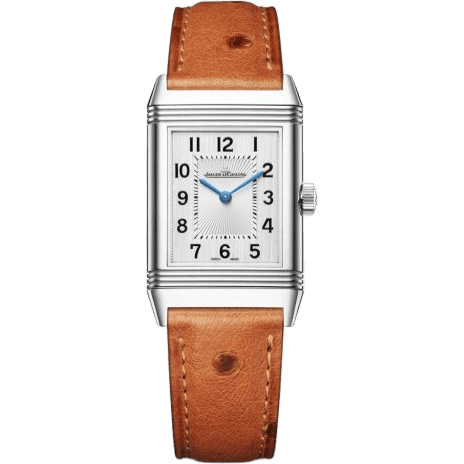 Jaeger-LeCoultre Reverso Classic Medium Thin Stainless Steel / Silver / Ostrich 2548441