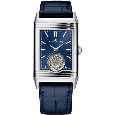 Jaeger-LeCoultre Reverso Tribute Tourbillon Platinum / Blue / Alligator 3926480