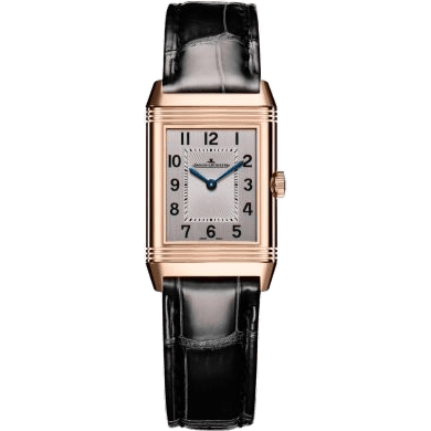 Reverso Classic Small Duetto Pink Gold / Silver / Alligator