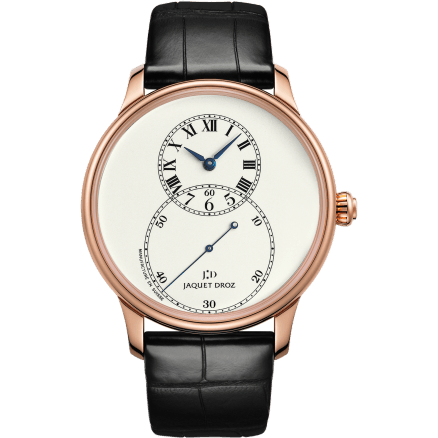 Grande Seconde 43 Ivory Enamel / Red Gold