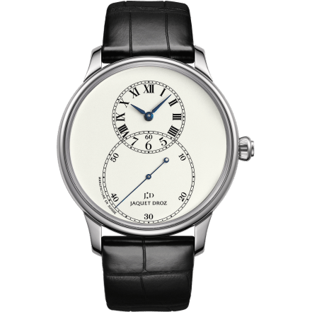 Jaquet Droz Grande Seconde 43 Ivory Enamel / White Gold J003034201