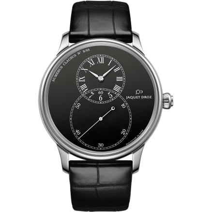 Grande Seconde 43 Black Enamel / White Gold