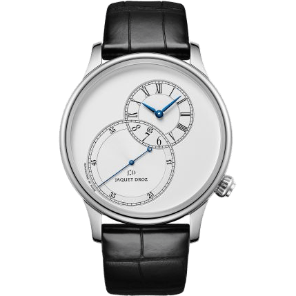 Jaquet Droz Grande Seconde 43 Decentree Silver / Stainless Steel J006030240
