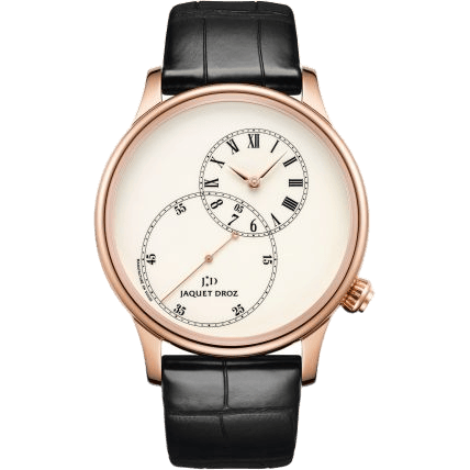 Jaquet Droz Grande Seconde 43 Decentree Ivory Enamel / Red Gold J006033200