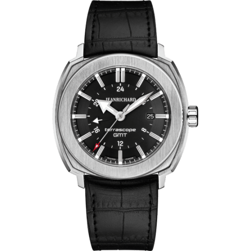 JeanRichard Terrascope GMT Stainless Steel / Black 60520-11-601-FB6A