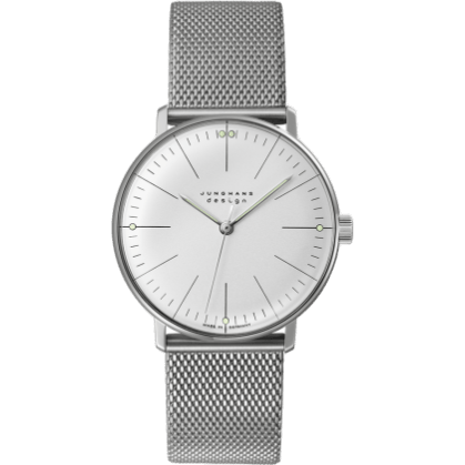 Max Bill Hand-Winding Silver Stick Bracelet