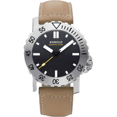 Soarway Large Diver Stainless Steel / Black