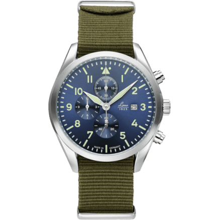 Chronographs Atlanta / Stainless Steel / Blue