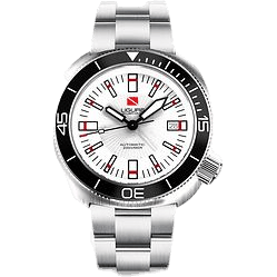 Tartaruga Scuba Diver Stainless Steel / White / Bracelet