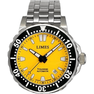 1Tausend Automatic Yellow - steel bracelet