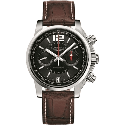Admiral Chronograph Black Brown Strap