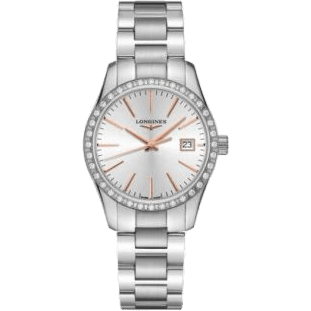 Conquest Classic Quartz 34 Stainless Steel - / Silver