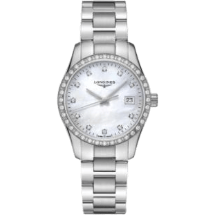 Conquest Classic Quartz 34 Stainless Steel - Diamond / MOP