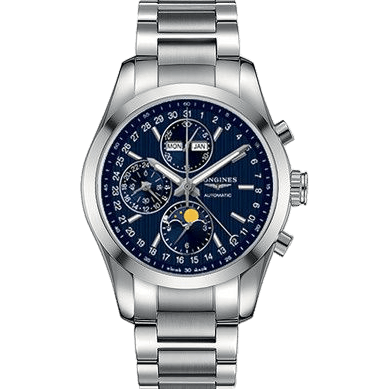 Conquest Classic Moonphase Stainless Steel / St. Moritz 2017
