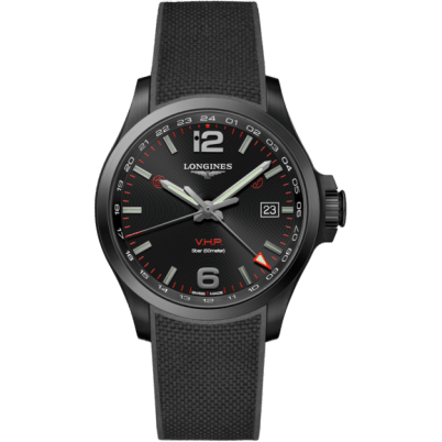 Conquest V.H.P. GMT 43 PVD / Black / Rubber