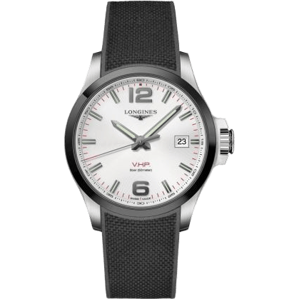 Conquest V.H.P. 43 Stainless Steel / Ceramic / Silver / Rubber