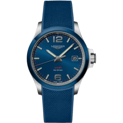 Conquest V.H.P. 43 Stainless Steel / Ceramic / Blue / Rubber
