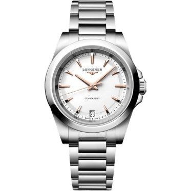 Longines Conquest Quartz 34 Stainless Steel / White / Bracelet L3.460.4.18.6