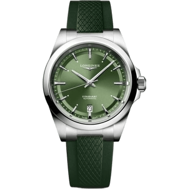 Conquest 38 Stainless Steel / Green / Rubber