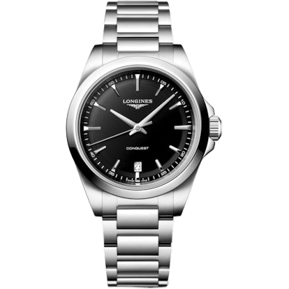 Longines Conquest Quartz 38 Stainless Steel / Black / Bracelet L3.750.4.52.6