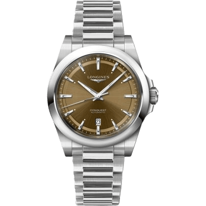 Conquest 41 Stainless Steel / Brown / Bracelet