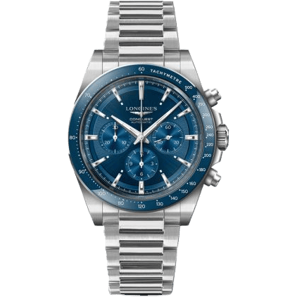 Longines Conquest Chronograph 42 Stainless Steel / Blue / Bracelet L3.835.4.92.6