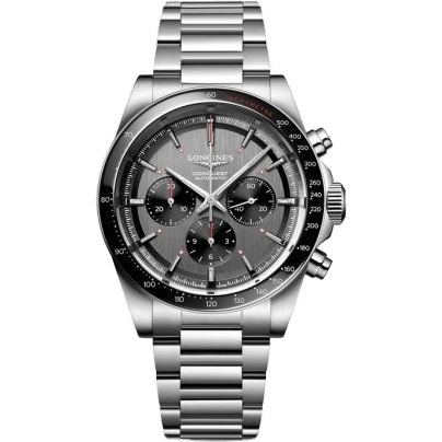 Conquest Chronograph 42 Stainless Steel / Grey / Ski Edition
