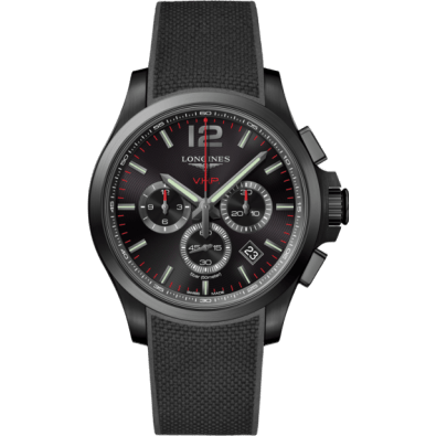 Conquest V.H.P. Chronograph 44 PVD / Black / Rubber