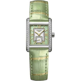 Longines Mini Dolce Vita 21.5 Quartz Stainless Steel - Diamond / Green L5.200.0.05.2