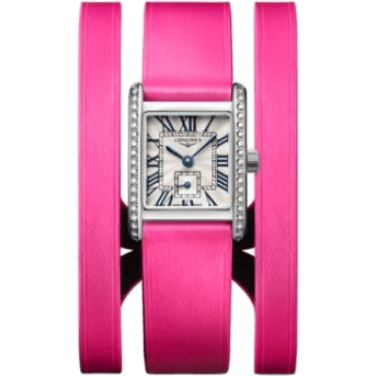 Longines Mini DolceVita 21.5 Quartz Stainless Steel - Diamond / Silver / Triple Cuff Pink L5.200.0.71.2