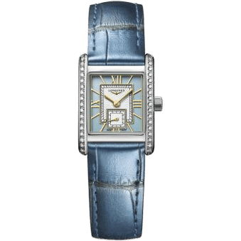 Longines Mini Dolce Vita 21.5 Quartz Stainless Steel - Diamond / Blue L5.200.0.95.2