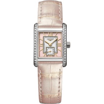 Longines Mini Dolce Vita 21.5 Quartz Stainless Steel - Diamond / Pink L5.200.0.99.2