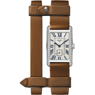 Longines DolceVita 20.8 Quartz Stainless Steel - Diamond / Silver - Roman / Yvy Leather L5.255.0.71.B