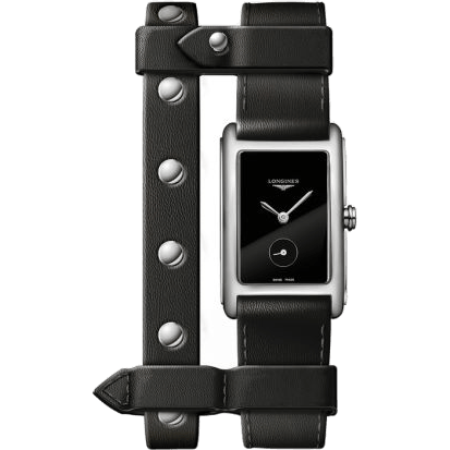 Longines DolceVita 23 Quartz Stainless Steel / Black / Yvy Leather L5.512.4.59.2