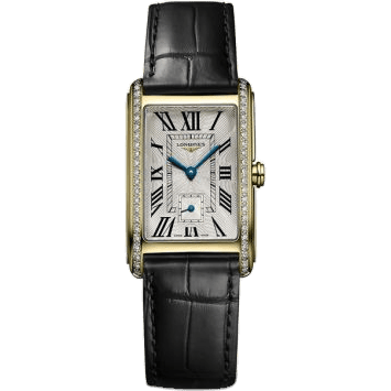 Longines DolceVita 23 Quartz Yellow Gold - Diamond / Silver - Roman L5.512.7.71.0