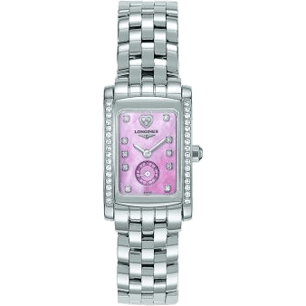 Longines DolceVita 20 Quartz Stainless Steel Diamond Pink L5.155.0.93.6