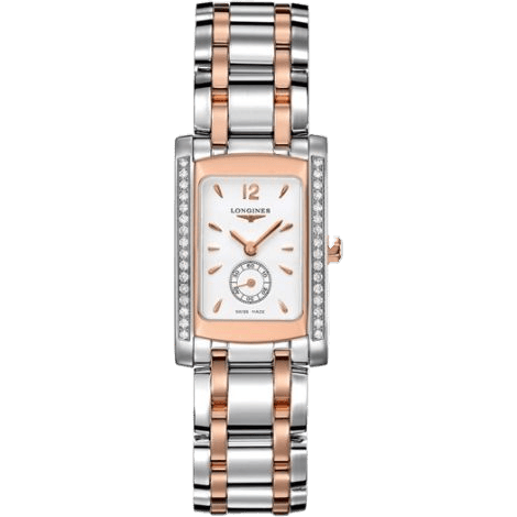 Longines DolceVita 20 Quartz Two Tone Pink Diamond L5.155.5.19.7