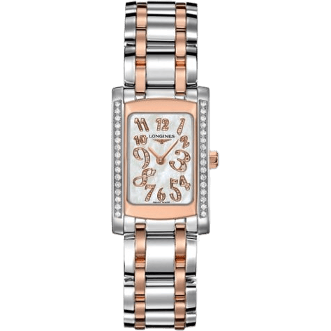 Longines DolceVita 20 Quartz Two Tone Pink Diamond L5.155.5.99.7