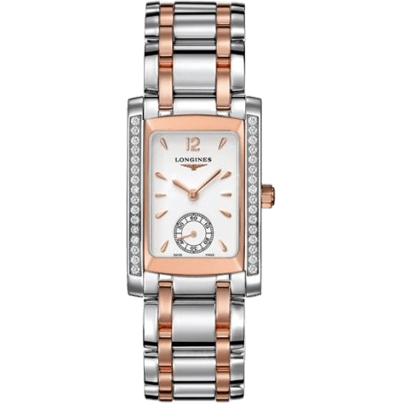 Longines DolceVita 22 Quartz Two Tone Pink Diamond L5.502.5.19.7