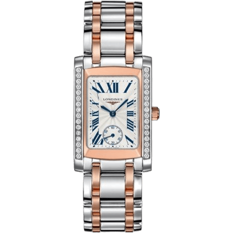 Longines DolceVita 22 Quartz Two Tone Pink Diamond L5.502.5.79.7
