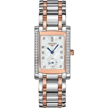 Longines DolceVita 22 Quartz Two Tone Pink Diamond L5.502.5.89.7