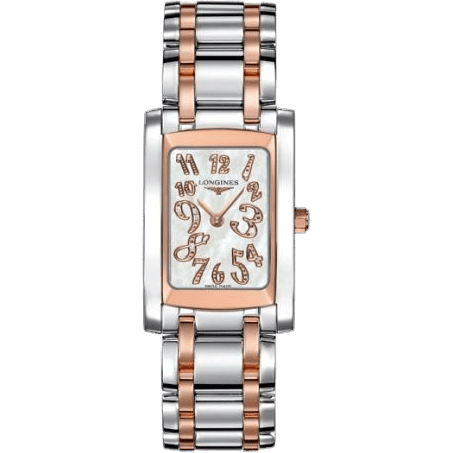 Longines DolceVita 22 Quartz Two Tone Pink L5.502.5.97.7
