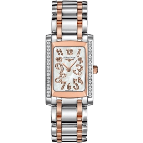 Longines DolceVita 22 Quartz Two Tone Pink Diamond L5.502.5.99.7