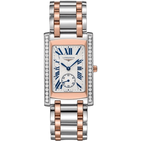 Longines DolceVita 22 Quartz Two Tone Pink Diamond L5.655.5.79.7