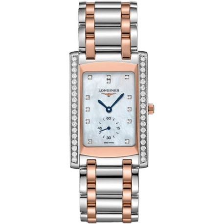 Longines DolceVita 22 Quartz Two Tone Pink Diamond L5.655.5.89.7