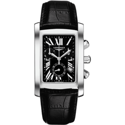 Longines DolceVita 30 Quartz Chronograph Stainless Steel Black L5.680.4.79.3