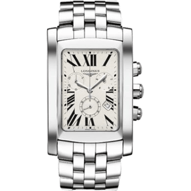Longines DolceVita XL Chronograph Stainless Steel Roman L5.687.4.71.6